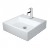 Duravit Vero Air Umývadlo, 50x47 cm, bez prepadu, otvor na batériu, WonderGliss, biela 23505000411