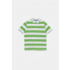 Detská bavlnená polokošeľa United Colors of Benetton zelená farba, vzorovaná, 39QAC301T 39QAC301T.G.Seasonal 130