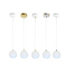 Svietidlá - Závesné svietidlá - LAMPA WISZĄCA KULA 120mm METALOWA Z ŻARÓWKĄ BIAŁA (Svietidlá - Závesné svietidlá - LAMPA WISZĄCA KULA 120mm METALOWA Z ŻARÓWKĄ BIAŁA)