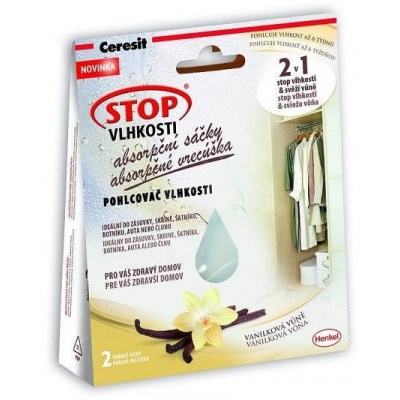 Henkel CERESIT Stop Vlhkosti 2v1 Vanilka absorpčné vrecúška 2x50g