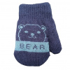 Noviti rukavice palčiaky macko tmavomodré | 12 cm