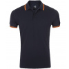 SOĽS Pasadena Pánske polo triko SL00577 French navy / Neon orange 3XL