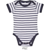 SOL's Collection Body Miles Baby, dětské COT25140190875-white/navy Bílá/navy 3-6