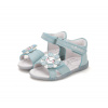 D.D.Step Kožené flexibilné sandále G075 flower - sky blue Veľkosť-obuvi: 22