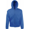 F.O.L. | Classic Hooded Sweat Jacket, Mikina s kapucňou, modrá Royal, M