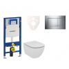 Ideal standard Cenově zvýhodněný závěsný WC set Geberit do lehkých stěn / předstěnová montáž+ WC Tesi 111.300.00.5NF6