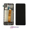 Samsung Galaxy M12 (SM -M127F) LCD displej + dotyková plocha + predný kryt čierny -Rámik alebo