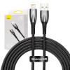 Kábel USB pre sériu Lightning Baseus Glimmer, 2,4 A, 2 m (čierny) CADH000301