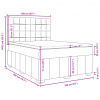 vidaXL Posteľný rám boxspring s matracom sivohned 160x200 cm látka - Šedohnedá - 217884-211411