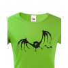 Dámské tričko Netopier, Barva Zelená, Velikost M Bezvatriko.cz 0686