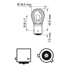 Žiarovky Philips Vision PY21W 21 W 10 ks
