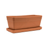 Kvetináč Terra Cotta Set Balcony hrantík a podmiska 40x17x16 cm