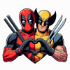 CUKROVÁ TLAČ jedlý obrázok na tortu Cukrová hmota Deadpool Wolverine Avengers 1