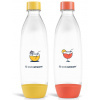 SODASTREAM FUSE 2x1l Orange And Yellow - plastové fľaše vhodné do umývačky - oranžová a žltá