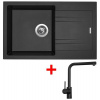 Sinks Sinks LINEA 780 Metalblack + Elka čierna matná