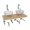Hansgrohe Koupelnová sestava Siko s deskou pod umyvadlo Dolce 120x8x50 cm dub halifax KSETDO18