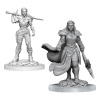 Wizkids D&D Nolzur's Marvelous Miniatures unpainted Miniatures 2-Pack Orc Fighter Female