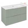 Sapho CIRASA STRIP umývadlová skrinka 78x54x39cm, verde CR792-4444S