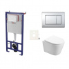 Závesný WC set SAT Infinitio do ľahkých stien / predstenová bez splachovacího okruhu SIKOSSIN21K