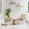 zahrada-XL Záhradný bistro set 3 pcs Béžová polyratan 3334958