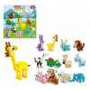 NÁDHERNÉ ZVIERATKÁ KOCKY FIGURKY ĽUDÍ SADA kociek Animal 12v1