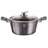 Berlingerhaus Kastrol s poklicí s mramorovým povrchem 24 cm Carbon PRO Line BH-6893