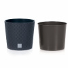 Kvetináč plast sivý Prosperplast 25 cm x 25 x 22,4 cm