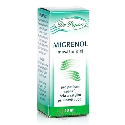 Dr. Popov Migrenol masážny olej 10 ml