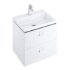 RAVAK COMFORT 60 x 46 x 50cm skrinka pod umývadlo s dvomi zásuvkami, biela, X000001377