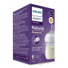 AVENT FĽAŠA Natural Response 125 ml priehľadná, cumlík pre podporu rytmu pitia (0m+) 1 ks