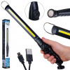 GEKO Nastaviteľná dielenská lampa s LED COB magnetom 10W 1800mAh 450lm IP44
