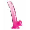 Bravissima Kitchen Vibrator Pipedream King Cock Clear Viacfarebná Ružová