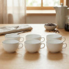 SELTMANN WEIDEN LIDO BLACK LINE 6 ks 350 ml - sada šálok na kávu z porcelánu s čiernou linkou