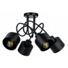 Závesná lampa LOFT - 4x E27 - CUBE BLACK