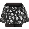 Detská tutu sukňa Lebky čierno-biele 30cm