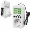 ZÁSUVKOVÝ TERMOSTAT REGULÁTOR TEPLOTY DIGITÁLNA ELEKTRONICKÁ SONDA 230V (ELEKTRONICKÝ TERMOSTATOVÝ REGULÁTOR Teploty 230V Zásuvka)