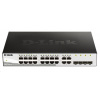 D-Link DGS-1210-16 20-port Gigabit Smart Switch, 16x GbE, 4x RJ45/SFP, fanless DGS-1210-16/E