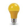 LED žiarovka s farebným krytom - E27, 9W, Žltá farba, 570lm