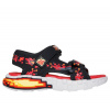 Chlapčenské sandále Mega Craft Pixels Skechers čierne