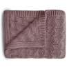 Mushie pletená detská deka z organickej bavlny - vzorkovaná Desert Rose