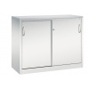 Kancelárska skriňa Acurado - Sideboard, posuvné dvere, 1200 x 500 x 1000 mm, bledosivá