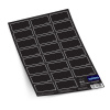 ORION Samolepky na dózy BLACK 23 ks, čierne