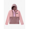 Mikina chlapčenská Columbia Back Bowl Lite Half Zip Hoodie - salmon rose/fig/cosmos