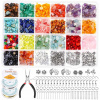 1184PCS Chips Kamenné korálky Korálky z prírodných drahokamov Súprava na výrobu šperkov pre domácich majstrov