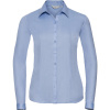 Russell Košile 962F, vzor rybí kost, dlouhý rukáv, dámská COT11962F03702-light blue M Modrá světlá