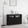 zahrada-XL Servírovacia skriňa Čierny dub 116 x 30 x 75 cm 3333885