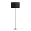 RENDL R14084 NYC/RON stojanová lampa, dekoratívne Pollycotton čierna/chróm