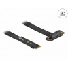 Delock Adaptér M.2 klíč M na PCIe x4 NVMe, pravoúhlý, s kabelem délky 20 cm 64132 DeLock