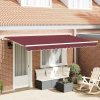 zahrada-XL Zatemniteľná markíza Vínovo červená 400 x 200 cm 3329815