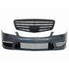 KITT Front Bumper suitable for Mercedes S-Class W221 (2005-2012) S63 S65 Design with Front Grille Facelift Piano Black